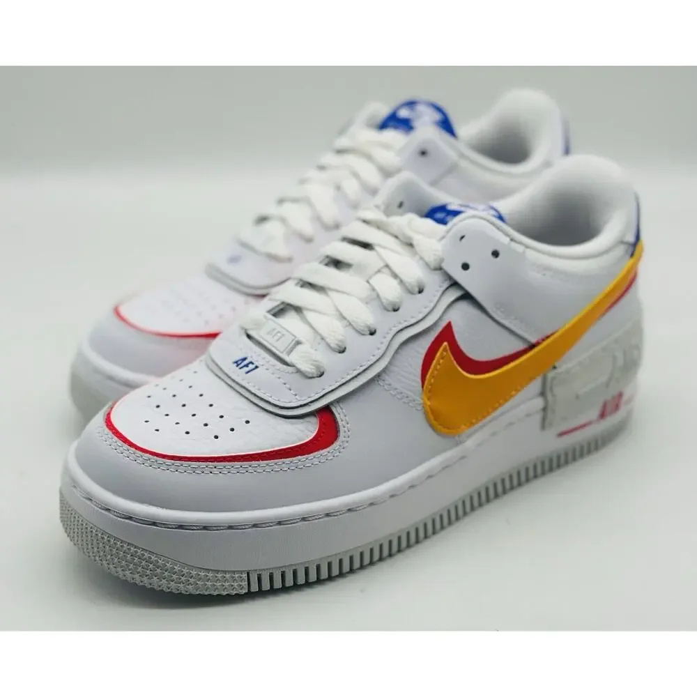 NEW Nike Air Force Shadow White Platform DZ1847-100 Women’s Size Multi